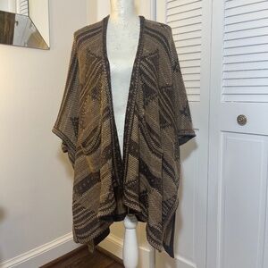 Polo Ralph Lauren Navajo Southwestern Sweater Wrap Poncho Cardigan-Women's XS/S